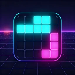 Ícone de Neon Blocks: Block Puzzle